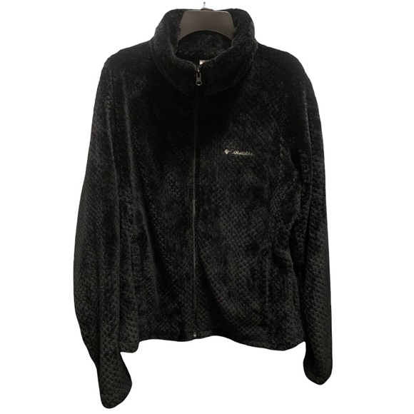 Columbia Jackets & Blazers - Columbia Jacket Fleece Black Full Zip XL (Pit to pit: 23”)